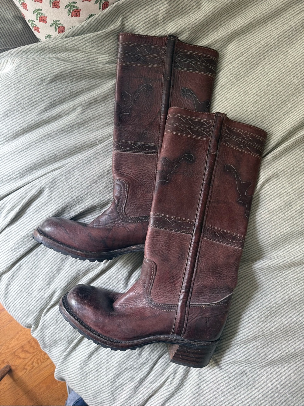 Brown Leather Frye Boots